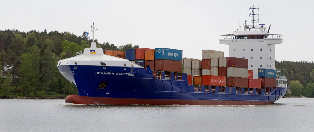 Container Ship JOHANNA SCHEPERS Uusi nimi EXPERT